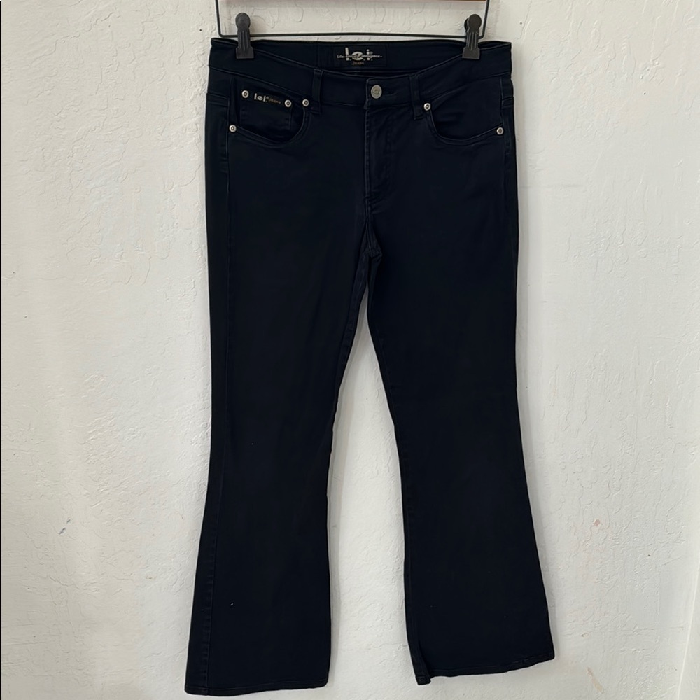 LEI Vintage Black Flare Pants Lightweight Size 9